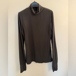 ADAY Black Lightweight Turtleneck Top